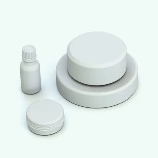 Soap, soap holder and lotion bottle that are part of this Elegant Bathroom Accessories Revit Family