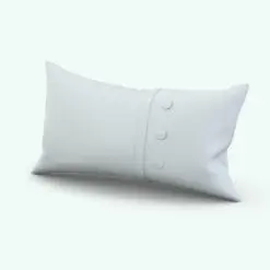 Rectangular Cushion Revit Family With Buttons rendered in ambient occlusion mode to see the details better.