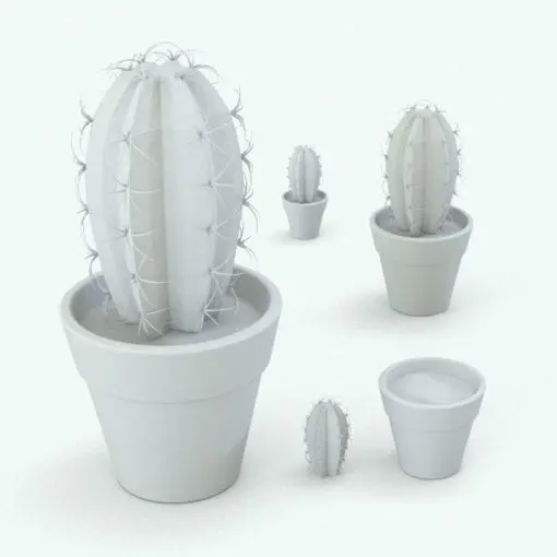 Cactus Revit Plant Family shown in different sizes and configurations to showcase its parametric flexibility. Use it as a combo (cactus + pot) or separately to have more flexibility in your designs. Also, this plant comes with pre-configured basic materials that will allow you to render it right after loading it into your project. Get this Cactus Revit Plant Family now and be part of the Blackbee3D family.