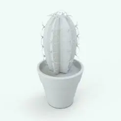 Cactus Revit Plant Family in 3D and rendered in black and white (ambient occlusion style) to show the shapes better. This Revit family is fully parametric, easy to use and ready to render. Just load it into your Revit project, select the size and hit the render button for instant results. Don't wait any longer and get this Cactus Revit Plant Family today.