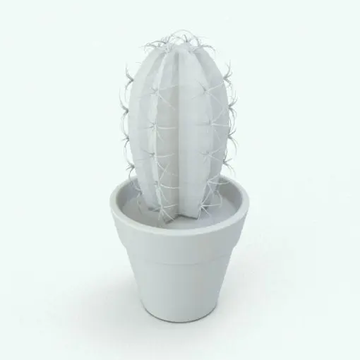 Cactus Revit Plant Family in 3D and rendered in black and white (ambient occlusion style) to show the shapes better. This Revit family is fully parametric, easy to use and ready to render. Just load it into your Revit project, select the size and hit the render button for instant results. Don't wait any longer and get this Cactus Revit Plant Family today.