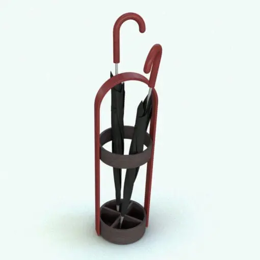 Circular Holder With Umbrella Revit Family rendered in a combination of wood finishes and including the umbrella which was copied to have 2 umbrellas. With parameters to change the diameter of the holder and parameters to change the angle of the Revit umbrella family, this set is perfect for adding a touch of realism to your interior design projects. Don't wait any longer and add this Circular Holder With Umbrella Revit Family to your cart today.