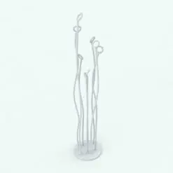 Coat Rack Loops Decoration Revit Family rendered in ambient occlusion (no materials), but you can use the provided materials to render it or modify them to create a more unique look.