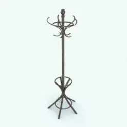 Traditional Coat Rack Revit Family rendered in full color with the included materials. Fully parametric, this Revit decor family is ideal for mud rooms, dressing rooms, hallways and more.