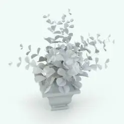 Eucalyptus Revit Planting Family in 3D and rendered in black and white (ambient occlusion style) to show the shapes better. This family is fully parametric, easy to use and ready to render. Just load it into your Revit project, select the size you need and hit the render button for instant results. Transform your spaces today with this amazing-looking Eucalyptus Revit Planting Family.