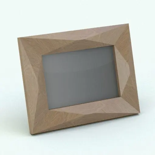 Faceted Picture Frame Revit Family rendered in a light colored wood finish. This family is fully parametric and it can be used as a tabletop picture frame or if you remove the glass and the back stand, you can use it as a hanging wall framed painting. Don't wait any longer and get this Faceted Picture Frame Revit Family now!