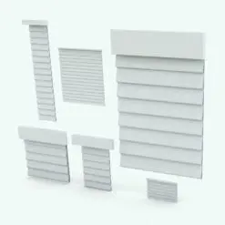 Folded Curtain Revit Family in different sizes and configurations to showcase its parametric flexibility. Ideal for living rooms, offices, dining rooms, bedrooms and any other space, this curtain Revit family will make your spaces look finished and livable. Get it today and see for yourself.