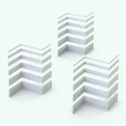 Stylish Modern Revit Sweep Families - Baseboards Pack 3 showcasing different sizes for flexibility and versatility. Ready to be inserted into your project using the Revit wall sweep tool, these profiles will certainly take your projects to the next level.