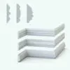 Ornate Revit Wall Sweep Families - Chair Rails Pack 5 in cross-section and 3D. Both rendered in AO mode.