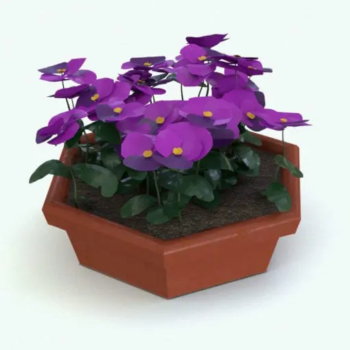 Pansies Revit Plant Family rendered in Revit in 3D. Ideal for interior or exterior design projects, this and all our Revit plants are created with a hybrid technology that allows they to look realistic in any setting. Additionally, all our Revit plants include 3D Max, AutoCAD and Vray version so you can use them in different platforms.