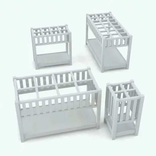 Rectangular Umbrella Revit Family Stand in different sizes and configurations to showcase its parametric flexibility. Ideal for entryways, mudrooms, hallways, offices and more, this umbrella Revit family stand will make your 3D renderings stand out in just a few clicks. Get it now!