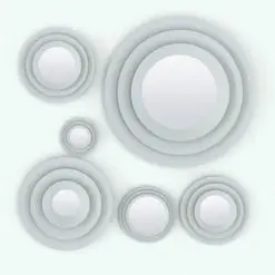 Layers Wall Mirror Revit Family in different sizes and configurations to showcase its parametric flexibility. Use it on hallways, living rooms, bedrooms, office spaces and any other space to turn your walls into focal points. Don't wait any longer and get this fully parametric Layers Wall Mirror Revit Family today.