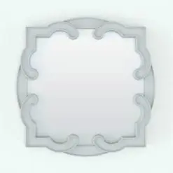 Volute Revit Mirror Family in front view and rendered in black and white (ambient occlusion style) to showcase the shapes better. This family is fully parametric, easy to use and render-ready. Load it into your Revit project, load the textures (or use your own) and hit the render button. Don't let this opportunity pass and add this Volute Revit Mirror Family to your cart now!