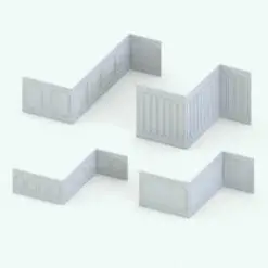 French Revit Cladding Wall Trim in different sizes and configurations to showcase its parametric flexibility. For this Revit family, you can change the cladding height, the panels density and much more! Ideal for living rooms, offices, hotels and more, where you want to make them feel opulent, this French Revit Cladding family will take your projects to new heights.