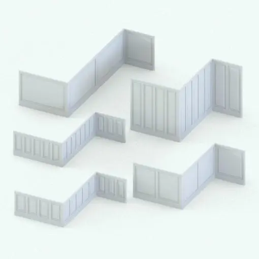 Classic Revit Cladding Wall Trim Family in different sizes and configurations to showcase its parametric flexibility. Ideal for interior designs that range from classic to contemporary, this line-based Revit family will elevate your projects and 3D renderings to new heights in just a few clicks. Don't let this opportunity pass and add this Classic Revit Cladding Wall Trim Family to your cart now.