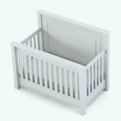 Crib Revit Family rendered in black and white (ambient occlusion style).
