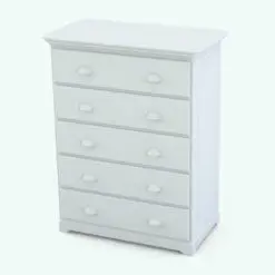 Chest of drawers Revit Family rendered in black and white (ambient occlusion style). Fully parametric and easy to use