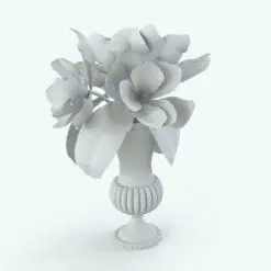 Magnolia Revit Flowers Family in 3D and rendered without any materials (ambient occlusion style) to showcase the details better. This Revit plant is fully parametric, easy to use and ready to render. Just load it into your project, select the materials (or use the provided ones) and hit the render button for instant results. Don't wait any longer and add this Magnolia Revit Flowers Family to your assets today.