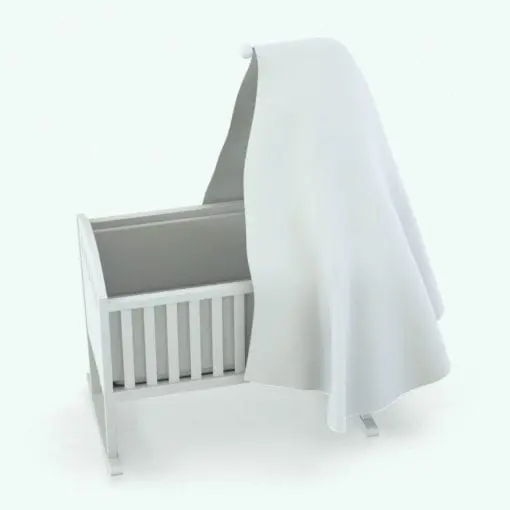 Rocking Cradle Revit Furniture Family in 3D and rendered without any materials (ambient occlusion style) to showcase the shapes and details better. This Revit family is fully parametric, easy to use and ready to render and it includes the textures shown on the main image of this product. Just load it into your project, select the materials and hit the render button for instant results. Get it now and see for yourself how this Rocking Cradle Revit Furniture Family will transform your spaces in just a few clicks.