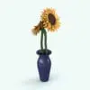 Sunflower Revit Flowers Family in 3D rendered in bright yellow and in a dark blue curved vase. Ideal for interior or exterior design projects, this and all our Revit flowers are created with a hybrid technology that allows they to look realistic in any setting. Additionally, all our Revit plants include 3D Max, AutoCAD and FBX version so you can use them in different platforms.