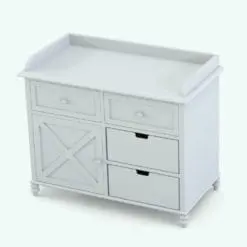 Changing station Revit furniture family in 3D and rendered in ambient occlusion style. Fully parametric, easy to use and ready to render this changing station will transform your nurseries, day care spaces and more into livable and finished renderings.