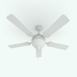 Revit Family / 3D Model - Ceiling Fan Sphere Perspective 1