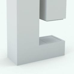 Revit Family / 3D Model - L-Shape Fireplace Detail