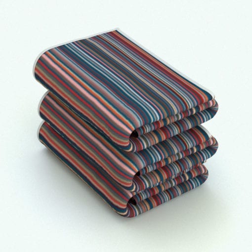 Revit Family / 3D Model - Stack of Towels Rendered in Revit