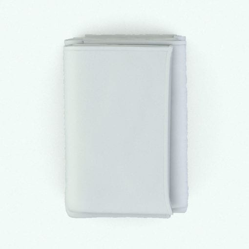 Revit Family / 3D Model - Stack of Towels Top View