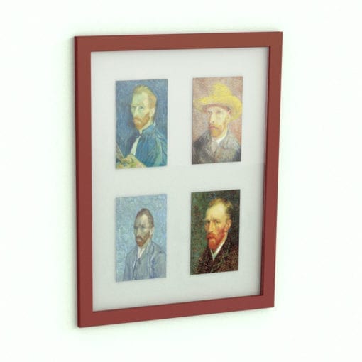 Revit Family / 3D Model - Wall Frame Glass Mat Multiformat Rendered in Revit