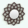 Revit Family / 3D Model - Wall Mirror Mandala Rendered in Revit