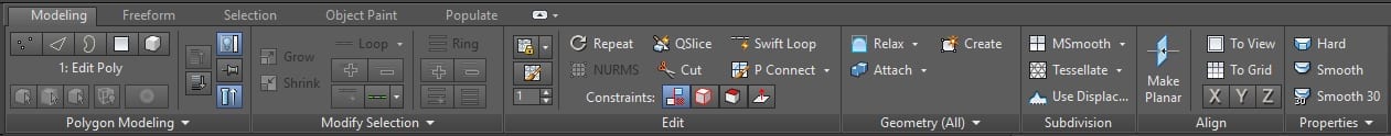 Exporting Revit to 3D Max - Modeling Tools in 3D Max