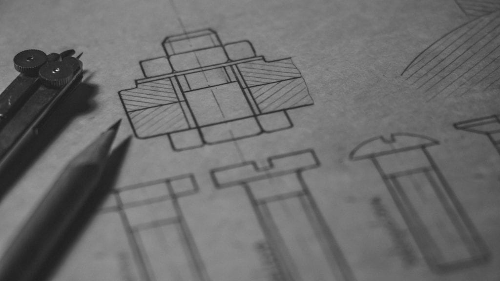 Different lineweights on a drawing