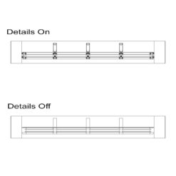 Revit Family / 3D Model - Window - SLW-E5 Top View Details