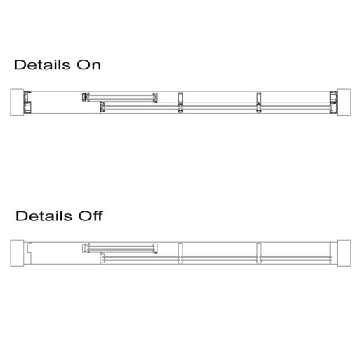 Revit Family / 3D Model - Window - SLW-E7 Top View Details