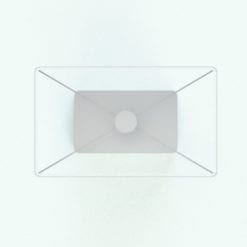 Revit Family / 3D Model - Leather Square Lamp Top View