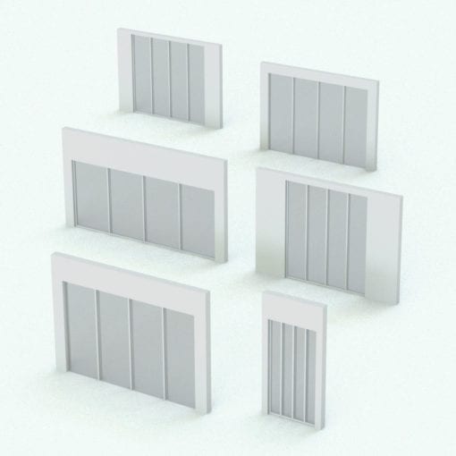 Revit Family / 3D Model - Window SLW E2 Variations
