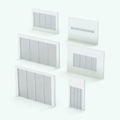Revit Family / 3D Model - Window SLW E5 Variations