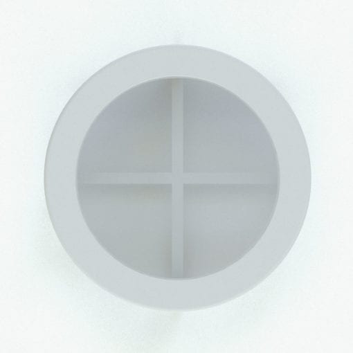 Revit Family / 3D Model - Circular Elliptical Multipurpose Table Top View