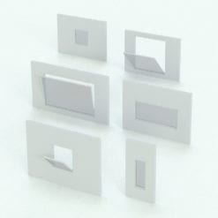 Revit Family / 3D Model - T600N Hopper Variations