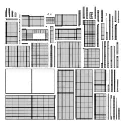 Revit Family / 3D Model - Quad Door Modern Refrigerator Freezer UV's 1