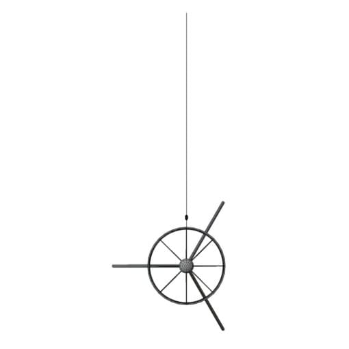Revit Family / 3D Model - Minimalistic Tripod Standing Lamp Top View