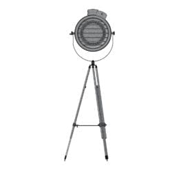 Revit Family / 3D Model - Modern Tripod Standing Lamp Front View