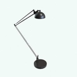 Revit Family / 3D Model - Adjustable Floor Lamp Rendered in Vray