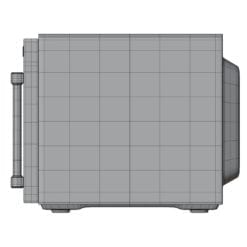 Revit Family / 3D Model - Microwave 3 Side View