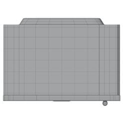 Revit Family / 3D Model - Microwave 3 Top View