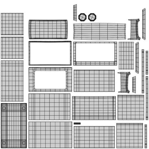 Revit Family / 3D Model - Microwave 3 UV's 1